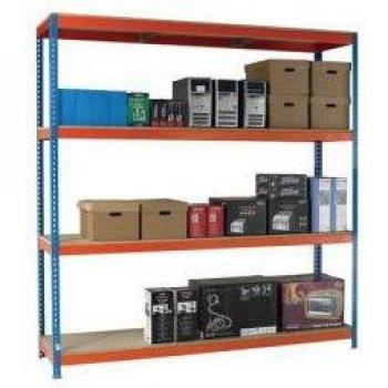 Boltless Heavy Duty Steel Shelving with Chipboard Shelves