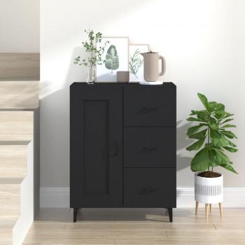 Buffet para salón moderno negro de 69,5x34x90 cm