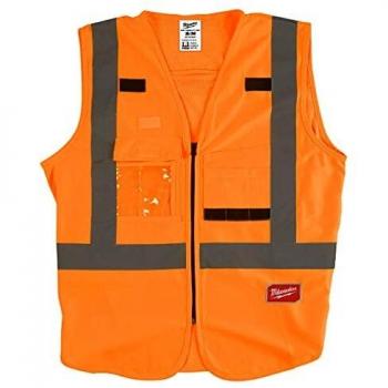 Warnschutzweste für Bau und Industrie, orange