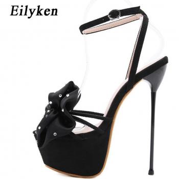 Eilyken Women's Party Shoes with Crystal Flowers and High Heels