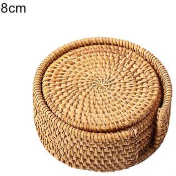 Tapis de table ronds en rotin