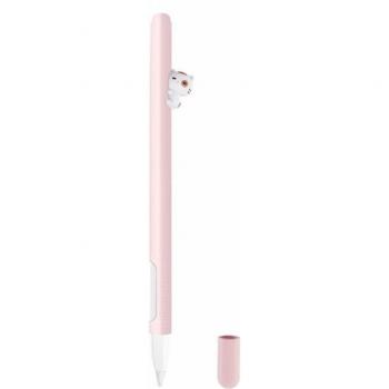 Étui mignon en silicone pour Apple Pencil 2 avec couvercle