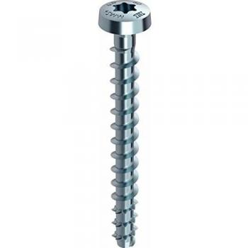 Heco Schrauben – boîte de 50 vis Multi-Monti 7,5 × 60 mm – tête ronde – T30 – zingué argent – Ø