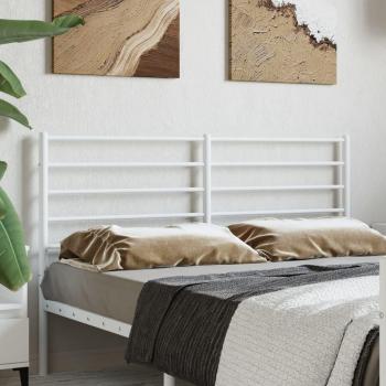 120 cm White Metal Headboard