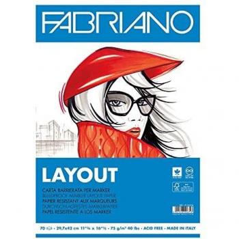 Fabriano Layout Pad A3 75 g/m² 70 Sheets Acid-Free Smooth Surface
