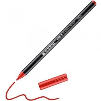 Feutre de coloriage 1300 rouge Degrésuation 2 mm pointe ronde EDDING (Par 10)