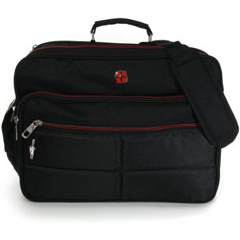 Arbeitstasche mit Notebook-Fach – Schwarzer XXL Messenger Bag