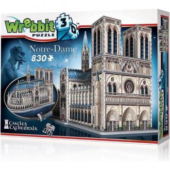 3D Notre-Dame Puzzel – Wrebitt – 830 Stukjes