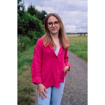 Oversize Bluse aus Musselin