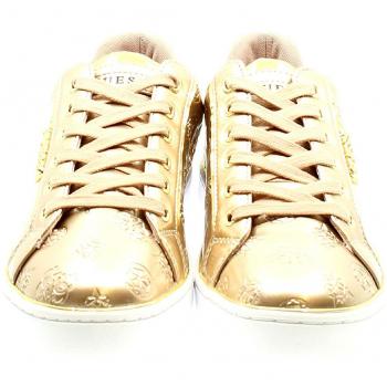 Guess Damen Leather Like Sneaker, Beige