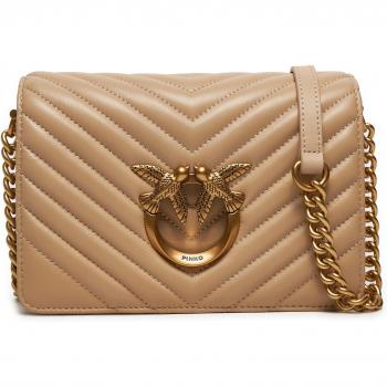 Pinko Love Click Mini Handtasche – 24-25 Modell, beige