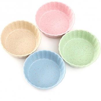 4-Piece Eco Wheat Straw Dish Set