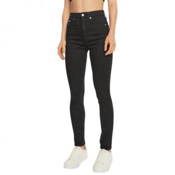CK 26W/30L Black Zip‑Button Skinny Jeans