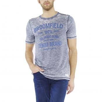 COLORADO DENIM Herren T-Shirt Carrell, Blau (Nachtshadow 6073), L