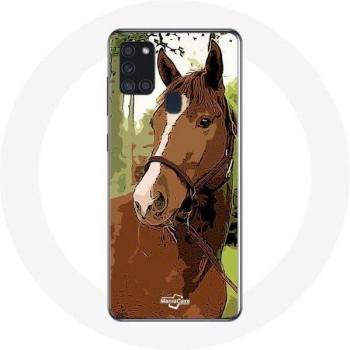 Coque Protectrice Samsung Galaxy A21S Marron Racing Horse