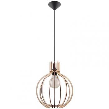 Suspension Arancia E27 LED Moderne Loft Boho Bois