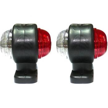 2pcs Universal Truck Trailer Side Marker Indicator Lights