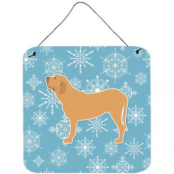 Snowflake Fila Brasileiro Wall Hanging – 6x6 (Caroline's Treasures)