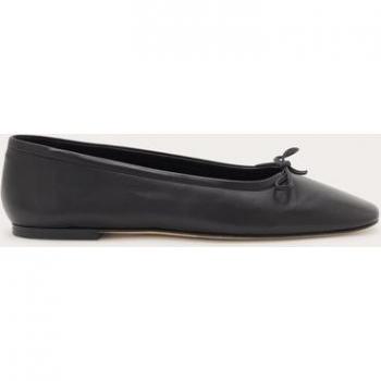 Aeyde Women's Delfina Black Leather Ballerina Flats