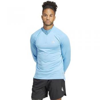 Azul Hombre Half-Zip Sweatshirt – Adidas Gym+