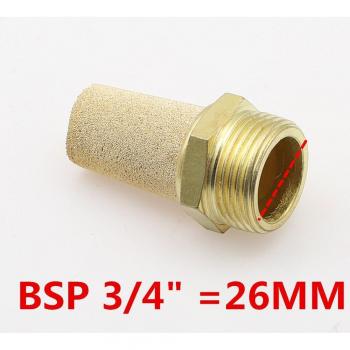 Brass Pneumatic Silencer with Copper Fitting M5 1/8 1/4 3/8 1/2