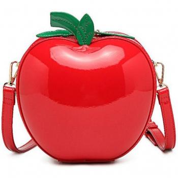 Bolso de mujer estilo arte hecho a mano color manzana