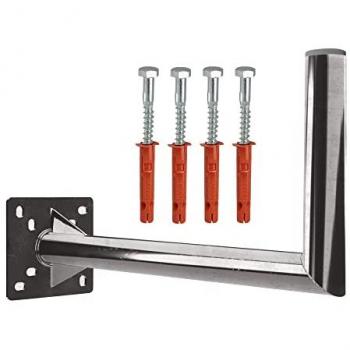 Fixation Murale Antenne/Parabole 25 x 55 cm – Profil Coudé 42 mm