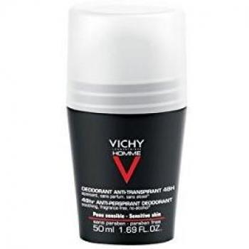 Vichy Homme Déodorant Anti-Transpirant 72H Contrôle Extrême Roll-On 50 ml