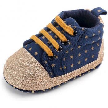 Zapatillas antideslizantes para recién nacidos con diseño de estrella