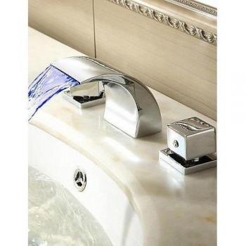Grifo ZSQ con cascada y cambio de color para grifos fríos y calientes