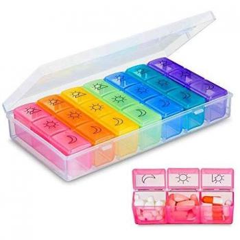 21-Compartment Medication Box