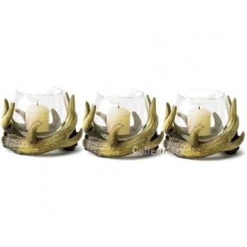 Deer Hollow Rustic Candle Holders