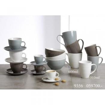 Ritzenhoff Suomi Tassen‑Set (Blau) – Porzellan, 550 ml pro Stück