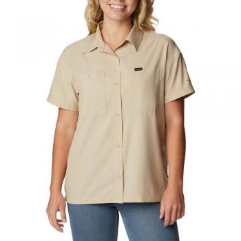 Columbia Damen Hemd Silver Ridge Utility SS Shirt XL Braun