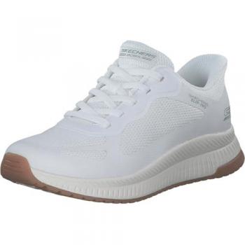Skechers BOBS SQUAD 4 – Sneakers Bianche per Donna, Taglia 36