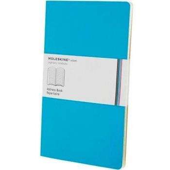 Moleskine volant large rayada celeste