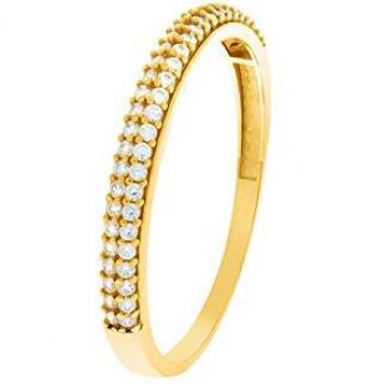 Faszination Damenring Gold 375 Zirkonia weiß