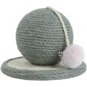 Funny Cactus Ball Cat Scratcher with Wood Base