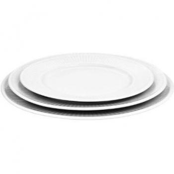 Assiette en Porcelaine Plissée Ø 17 cm