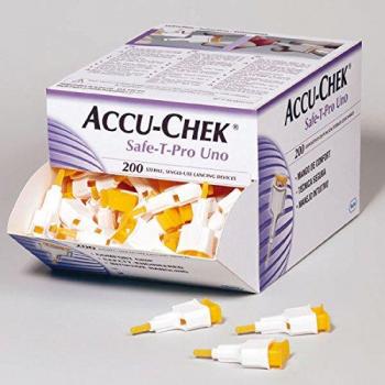 Accu‑Ck Safe‑T‑Pro Uno II, 200 Stück Lanzetten