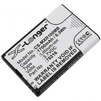 Batería 3.7V 1.7Ah Li-ion para BabyPhone MOBI DXR R001710000 1700mAh