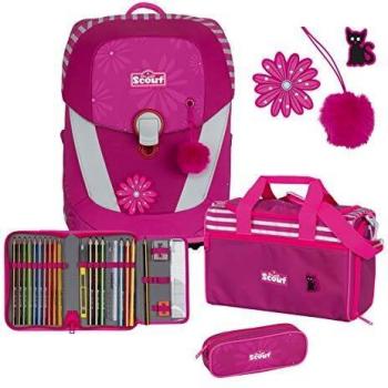 SCOUT Sunny II Schulranzen Set 4-teilig Pretty Pink