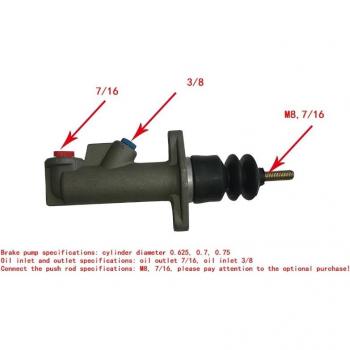 Mofe 0.625 Brake Clutch Master Cylinder with Remote Hydraulic Handbrake