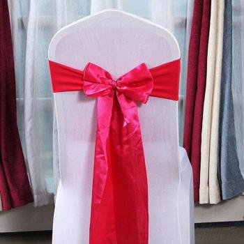 Accessoire de chaise en satin pour mariage