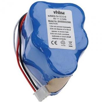 Vhbw NiMH Battery 2500mAh for Robot RVC0010, RVC0011