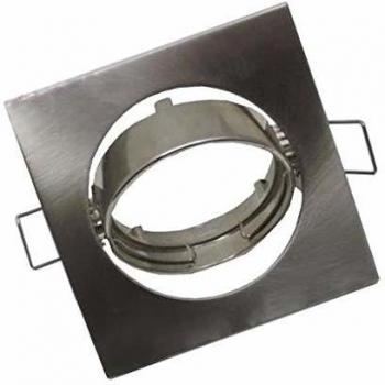 Support LED GU10 Orientable Carré INOX
