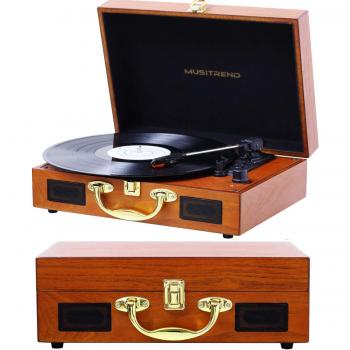 MUSITREND DiscoPlayer Legno 33/45/78 + Altoparlante Embedded