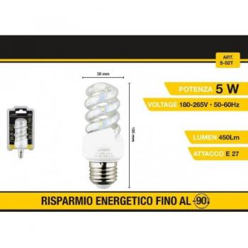 LuminaSpiral 5W Bianco Fredda