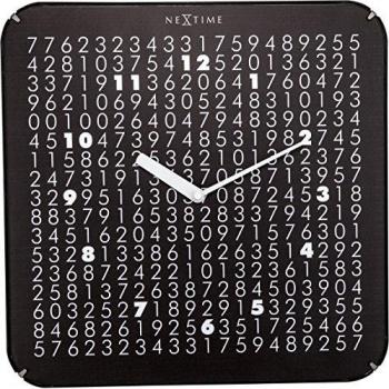 NeXtime: Wand-Labyrinthuhr, Schwarz, 35 cm, Metall & Kunststoff