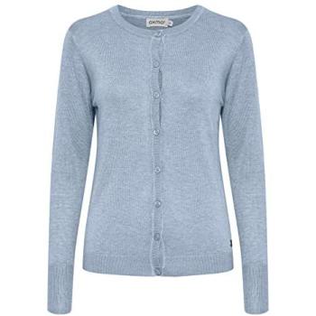 OXMO Blue Melange Damen Cardigan – 80/20 Viskose-Nylon – XL